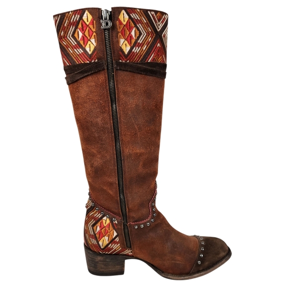 Old Gringo Double D Ranch Dream Weaver Suede Leather Western Boot Womens Size 10 - Picture 6 of 16